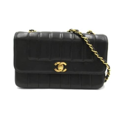 Chanel Vintage Pre-owned Laeder axelremsvskor Black, Dam