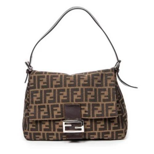 Fendi Vintage Pre-owned Canvas fendi-vskor Brown, Dam