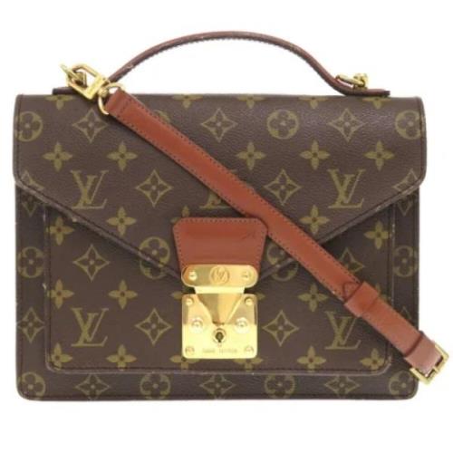 Louis Vuitton Vintage Pre-owned Tyg louis-vuitton-vskor Brown, Herr