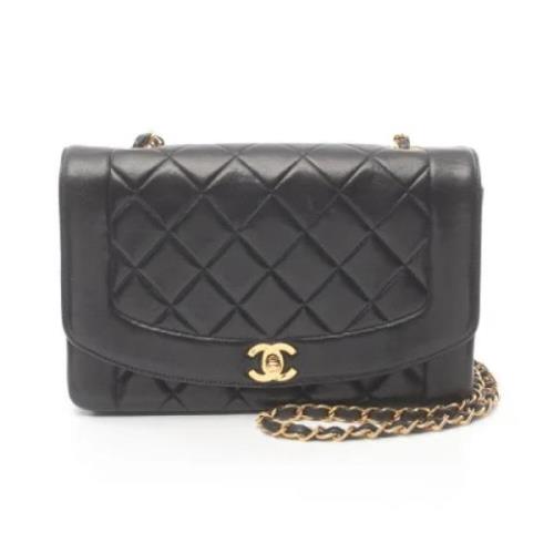 Chanel Vintage Pre-owned Laeder axelremsvskor Black, Dam