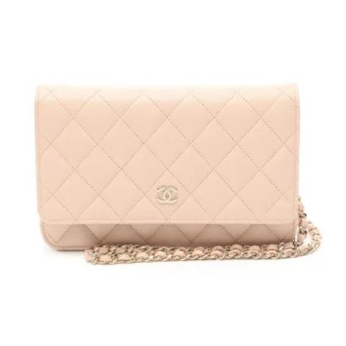 Chanel Vintage Pre-owned Laeder axelremsvskor Pink, Dam