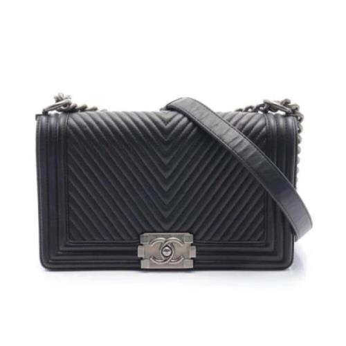 Chanel Vintage Pre-owned Laeder axelremsvskor Black, Dam