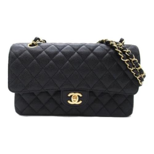 Chanel Vintage Pre-owned Laeder axelremsvskor Black, Dam