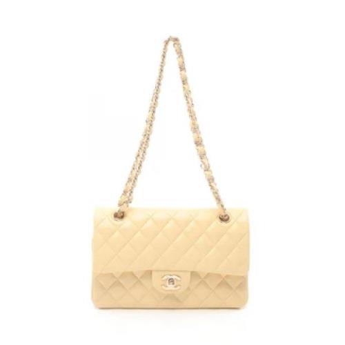 Chanel Vintage Pre-owned Laeder axelremsvskor Beige, Dam