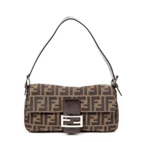 Fendi Vintage Pre-owned Canvas fendi-vskor Brown, Dam