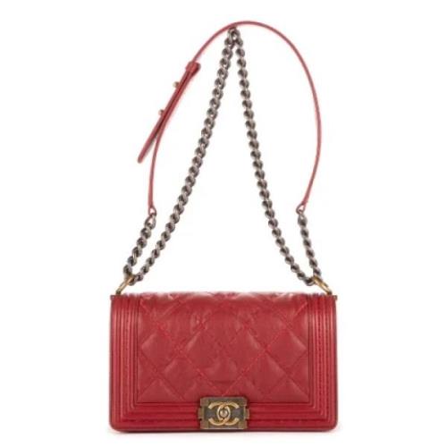 Chanel Vintage Pre-owned Laeder chanel-vskor Red, Dam