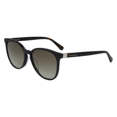 Longchamp Svart Acetat Dam Solglasögon Black, Dam