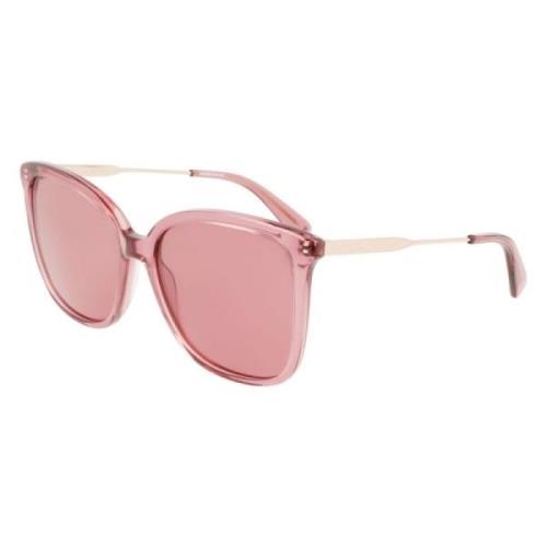 Longchamp Rosa Acetat Dam Solglasögon Pink, Dam