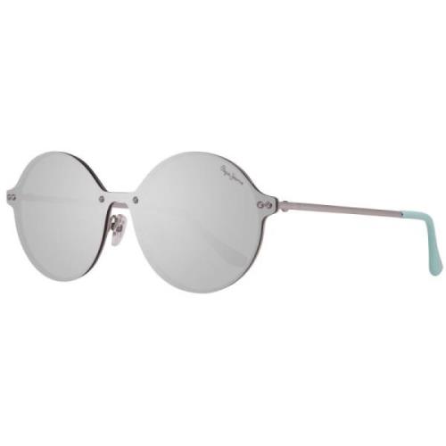 Pepe Jeans Silver Metall Unisex Solglasögon Gray, Unisex