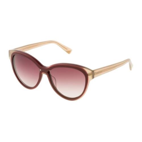 Nina Ricci Röda Acetatsolglasögon för kvinnor Red, Dam