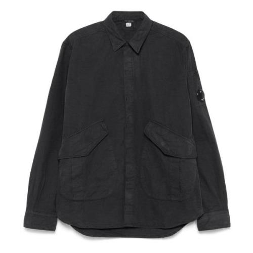 C.p. Company Stilig Overshirt för Män Black, Herr