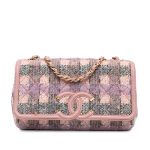 Chanel Vintage Pre-owned Tyg chanel-vskor Pink, Dam