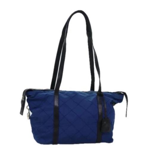 Prada Vintage Pre-owned Bomull prada-vskor Blue, Dam