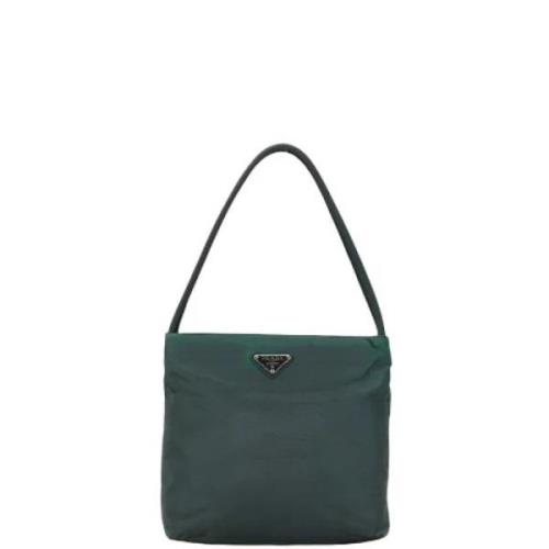 Prada Vintage Pre-owned Canvas totevskor Green, Dam