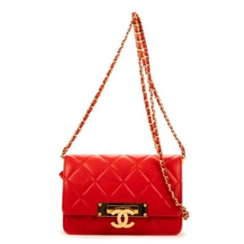 Chanel Vintage Pre-owned Laeder chanel-vskor Red, Dam