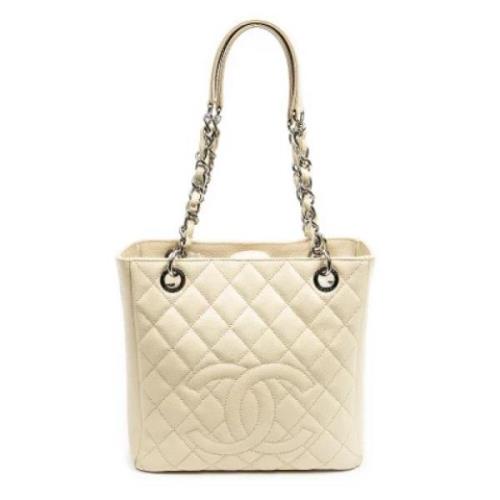 Chanel Vintage Pre-owned Laeder chanel-vskor Beige, Dam