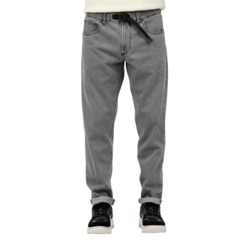 White Sand Grå Denim Loose Fit Jeans Gray, Herr