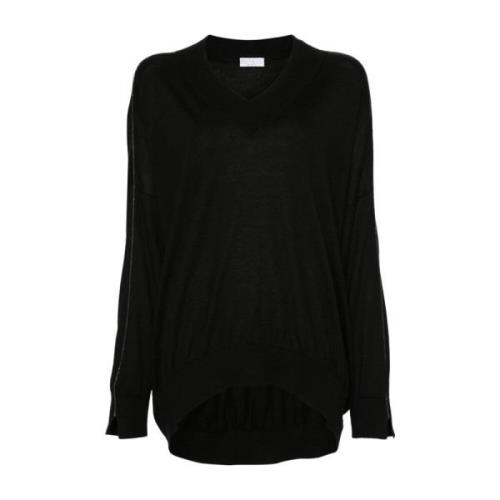 Brunello Cucinelli Stiliga Sweaters för en Chic Look Black, Dam