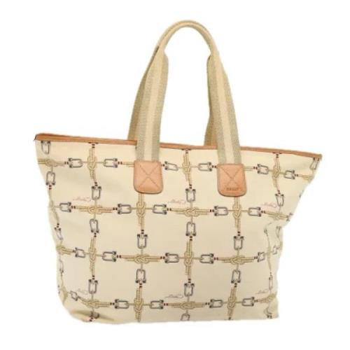 Bally Pre-owned Pre-owned Canvas axelremsvskor Beige, Dam