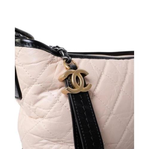 Chanel Vintage Pre-owned Tyg chanel-vskor Beige, Dam