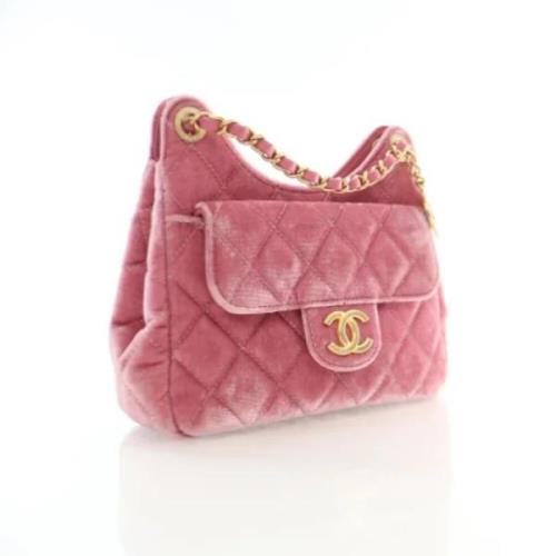 Chanel Vintage Pre-owned Sammet chanel-vskor Pink, Dam