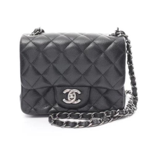 Chanel Vintage Pre-owned Tyg chanel-vskor Black, Dam