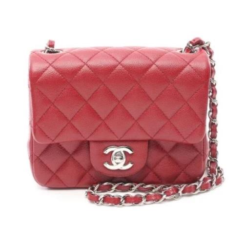 Chanel Vintage Pre-owned Tyg chanel-vskor Red, Dam