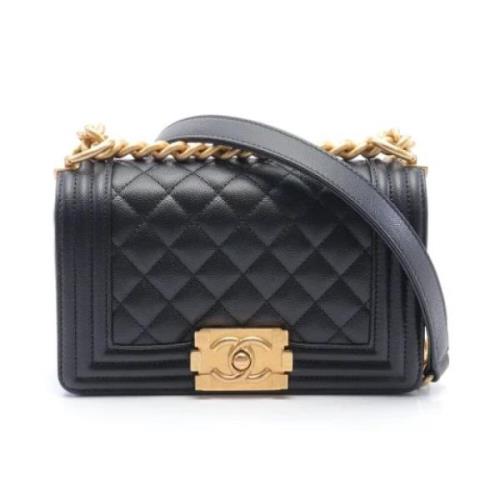 Chanel Vintage Pre-owned Tyg chanel-vskor Black, Dam