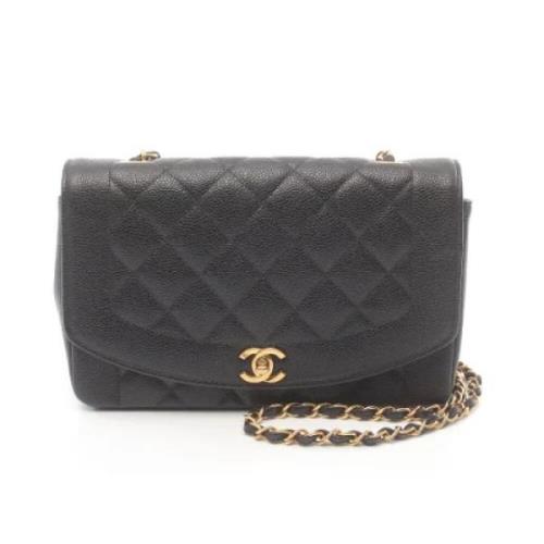 Chanel Vintage Pre-owned Tyg chanel-vskor Black, Dam