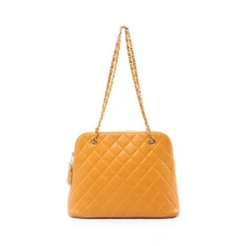 Chanel Vintage Pre-owned Tyg chanel-vskor Orange, Dam