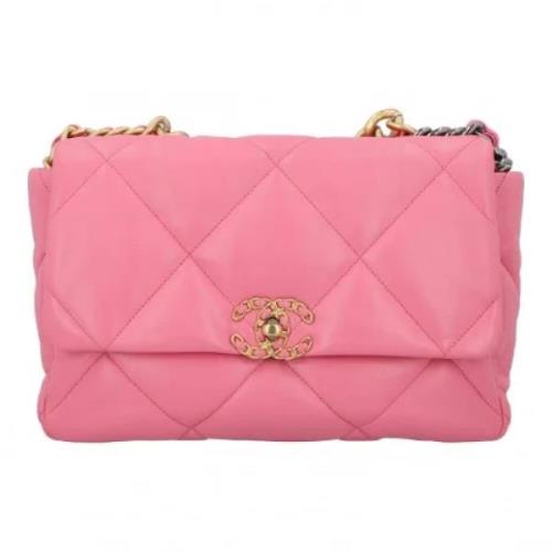 Chanel Vintage Pre-owned Tyg chanel-vskor Pink, Dam