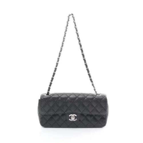 Chanel Vintage Pre-owned Tyg chanel-vskor Black, Dam