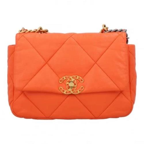 Chanel Vintage Pre-owned Laeder crossbodyvskor Orange, Dam