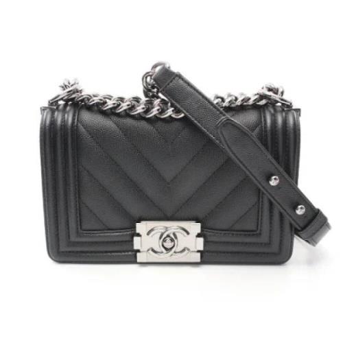 Chanel Vintage Pre-owned Tyg chanel-vskor Black, Dam