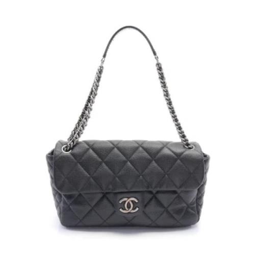 Chanel Vintage Pre-owned Tyg chanel-vskor Black, Dam