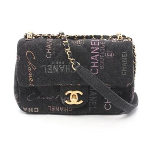 Chanel Vintage Pre-owned Denim chanel-vskor Black, Dam