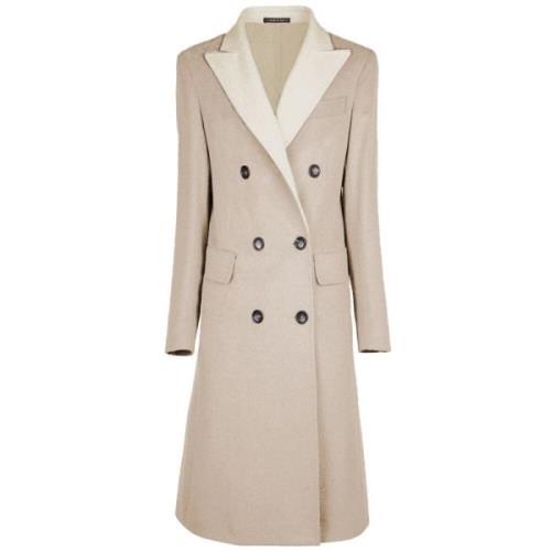 Made in Italia Beige Yllekappa Loro Piana Tyg Beige, Dam