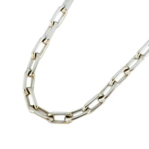 Cartier Vintage Pre-owned Vitt guld halsband Gray, Unisex