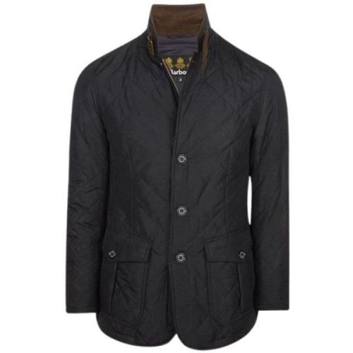 Barbour Quiltad Lutz Vadderad Jacka i Marinblå Blue, Herr