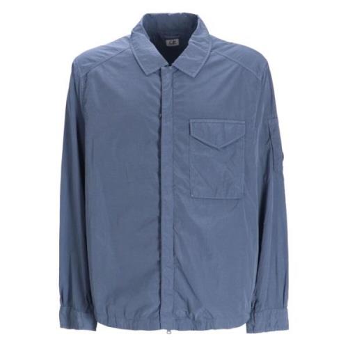 C.p. Company Stilig Overshirt för Män Blue, Herr