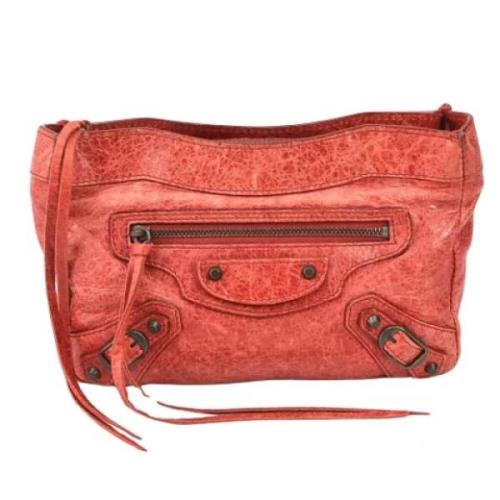 Balenciaga Vintage Pre-owned Laeder balenciaga-vskor Red, Dam