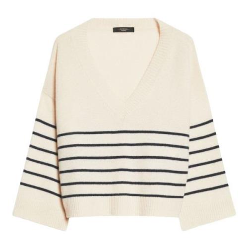 Max Mara Weekend Ecru Leva Sweaters för Helgoutfits Beige, Dam