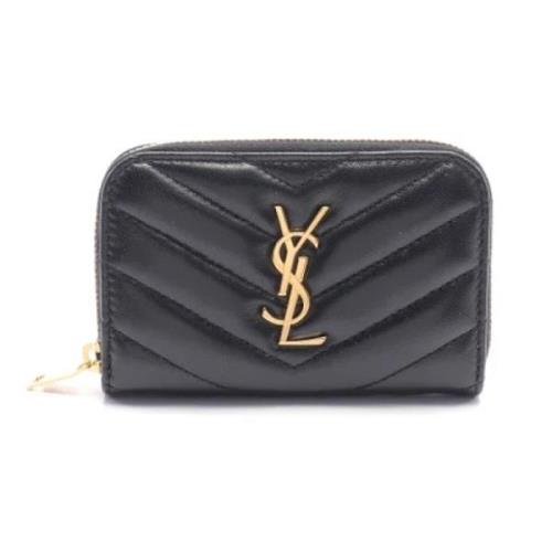 Yves Saint Laurent Vintage Pre-owned Laeder plnbcker Black, Dam