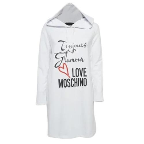 Moschino Pre-Owned Pre-owned Bomull klnningar White, Dam