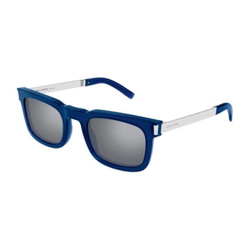 Saint Laurent Stilren Läder Axelväska Blue, Unisex