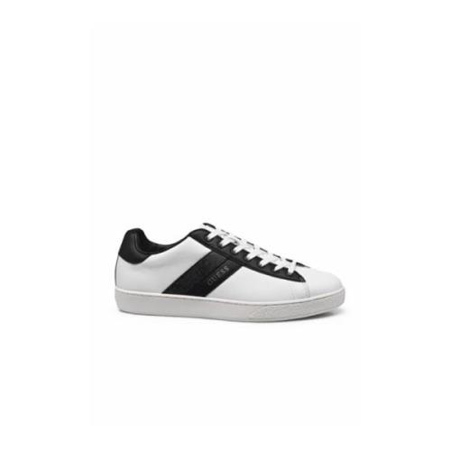 Guess Vita Lädersneakers - Nola II White, Herr