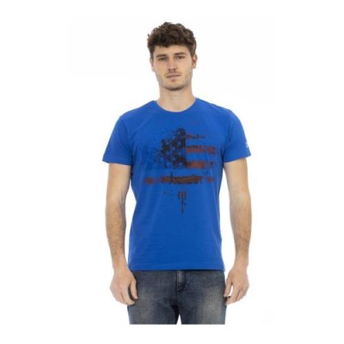 Trussardi Kortärmad Rund Hals T-shirt Blue, Herr