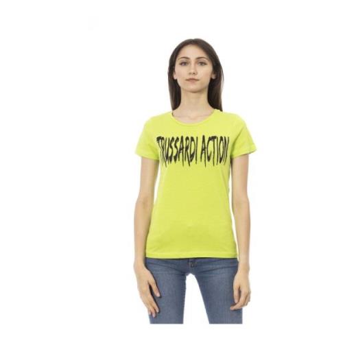 Trussardi Kortärmad Rund Hals T-shirt Green, Dam