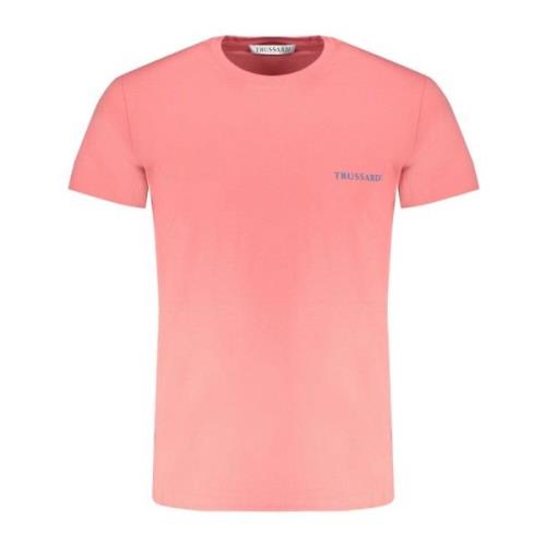 Trussardi Kortärmad Logo Print T-shirt Pink, Herr