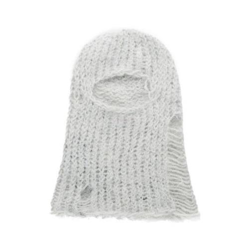 Heliot Emil Fluffig Mohair Balaclava Ljusgrå Gray, Unisex